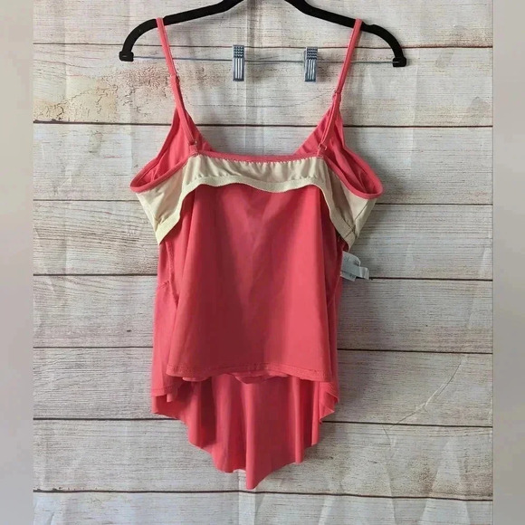 Magicsuit Size 14 Rita Tankini Swim Top Peach Triple Tiered Padded Bra Insert - Picture 11 of 12